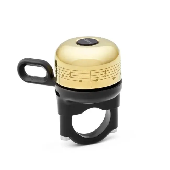 Woom - sonerie bicicleta, tip Clopotel Vienna - galben alama negru