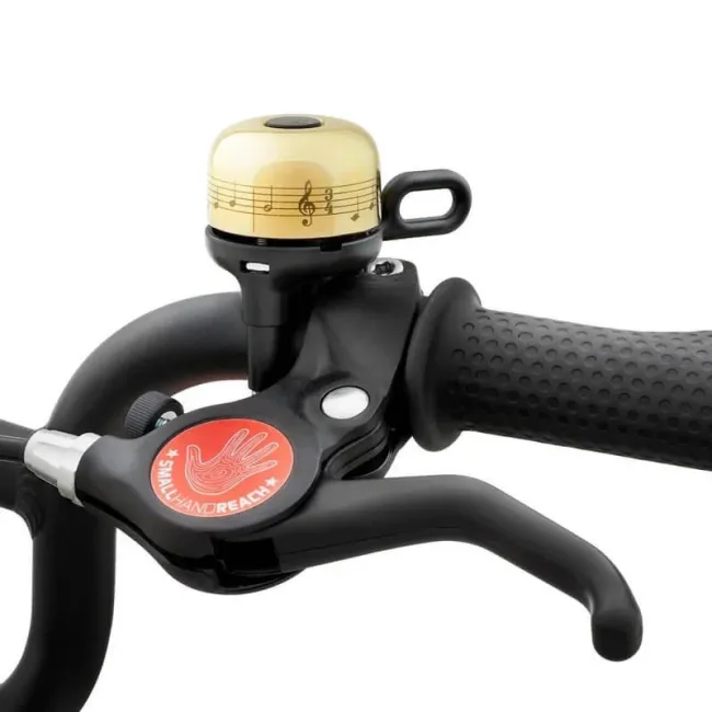 Woom - sonerie bicicleta, tip Clopotel Vienna - galben alama negru