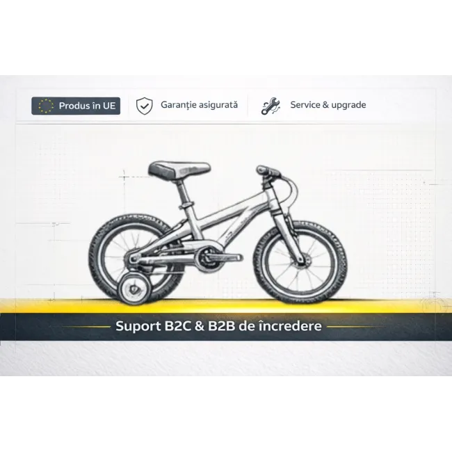 Bicicleta Copii Polar Fuzzy - 20 Inch, Galben