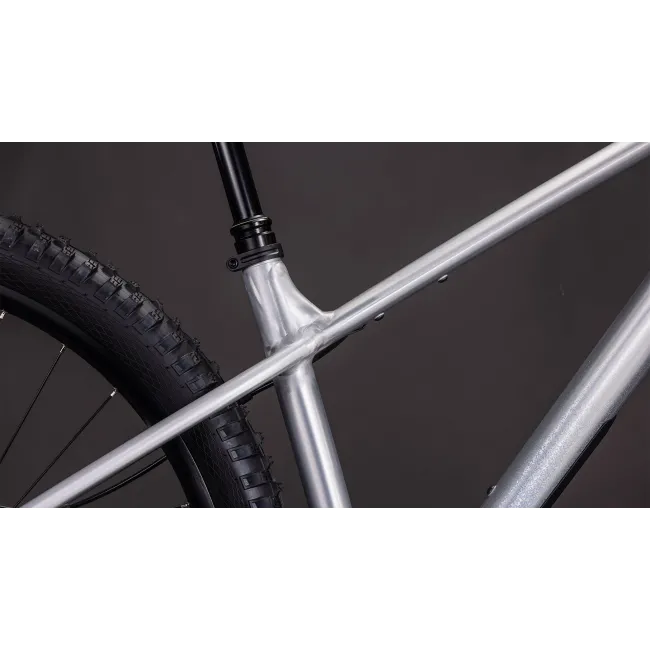 BICICLETA CUBE REACTION TM ONE RAWMETAL BLUE 2026 cadru L (19") - roti 29