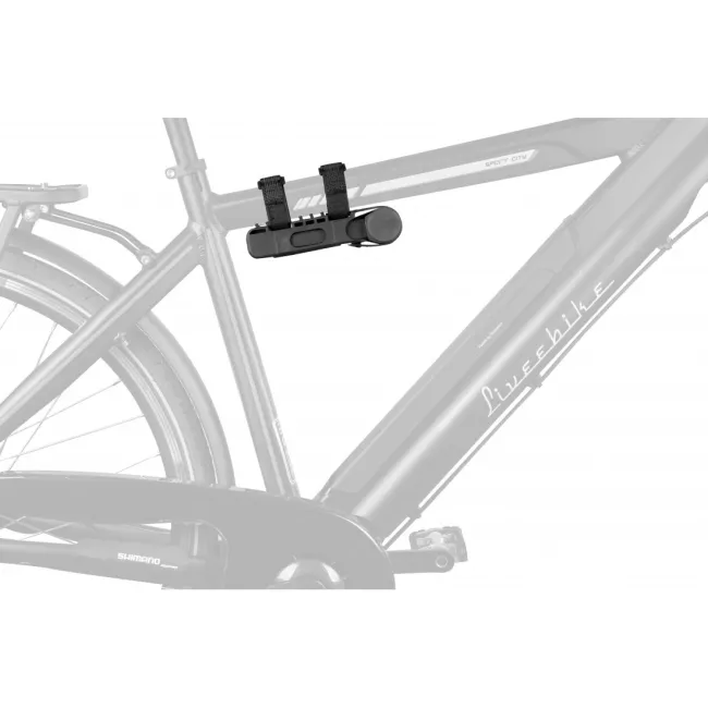 Lacat pliabil Force Fold 80 cm 6 elemente negru cu suport