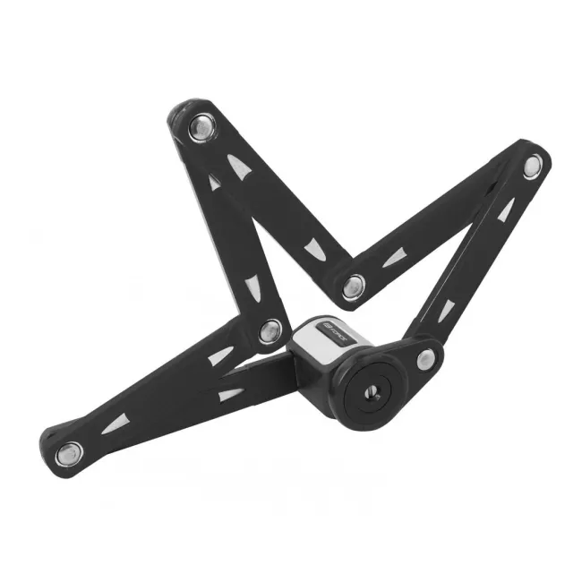 Lacat pliabil Force Fold 80 cm 6 elemente negru cu suport