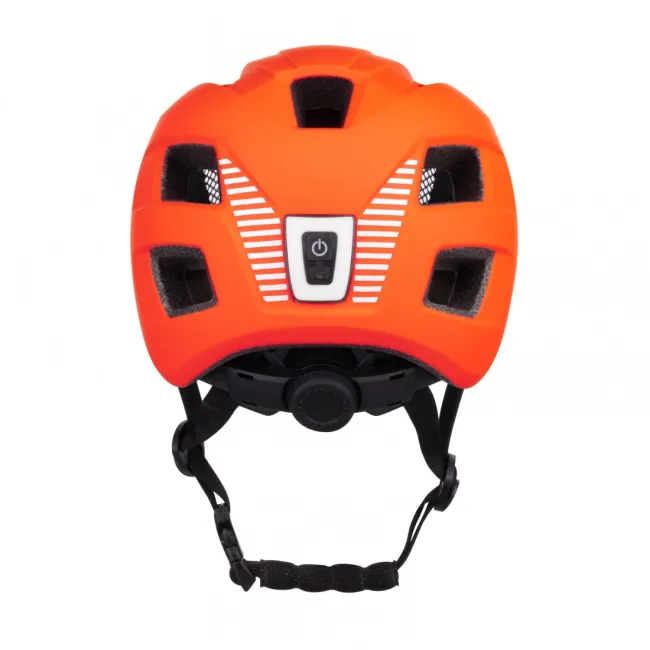 Casca Force Zebu cu lumina, orange L-XL (57-61 cm)