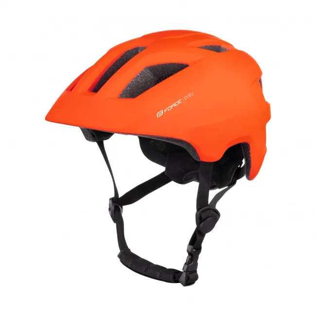 Casca Force Zebu cu lumina, orange S-M (51-56 cm)