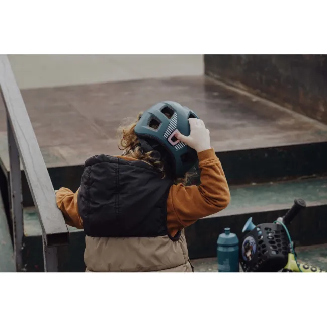 Casca Force Zebu cu lumina, teal XS-S (46-52 cm)