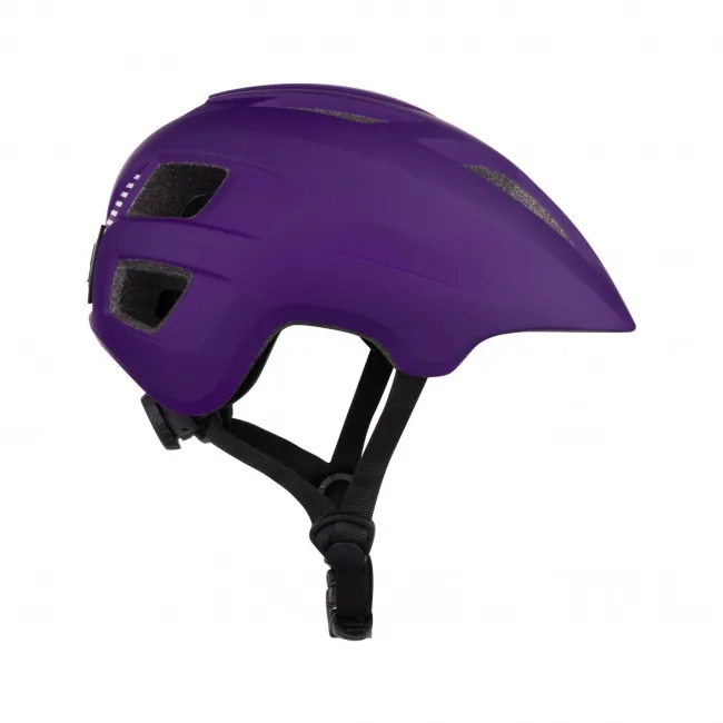 Casca Force Zebu cu lumina, violet L-XL (57-61 cm)