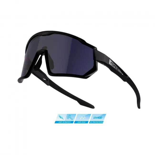 Ochelari Force Drift negri, lentile fumurii