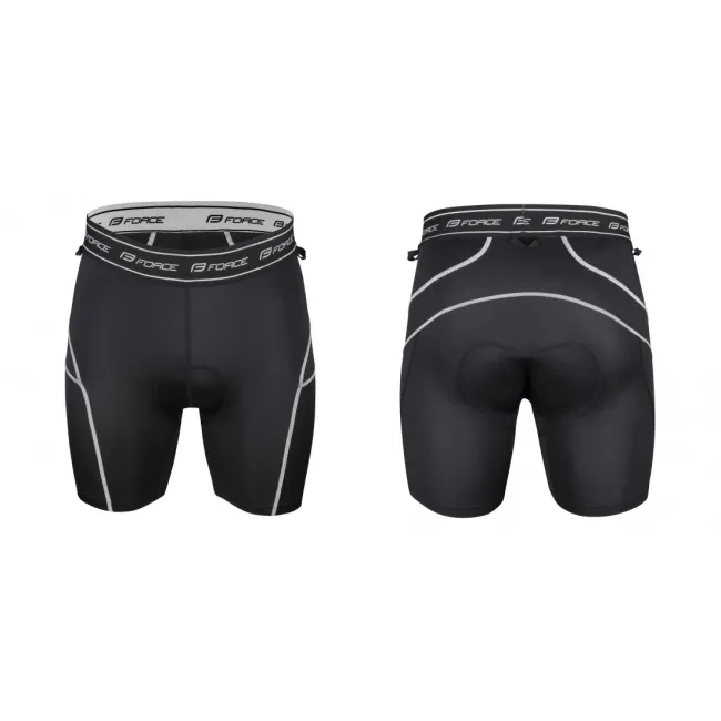 Pantaloni Force Blade MTB cu sub-pantaloni cu bazon Negru L