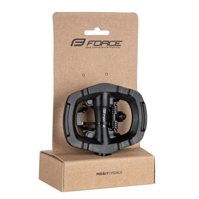 Pedale Force Select MTB/SPD cu rulmenti, negre