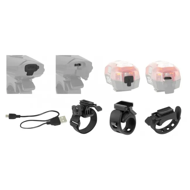 Set lumini Force Express USB fata+spate