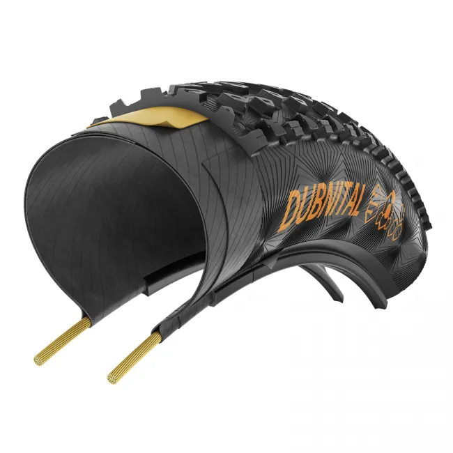 Anvelopa pliabila Continental Dubnital Trail Rapid 60-622 (29 X 2.40) Rapid comp, Tubeless Ready, black/transparent