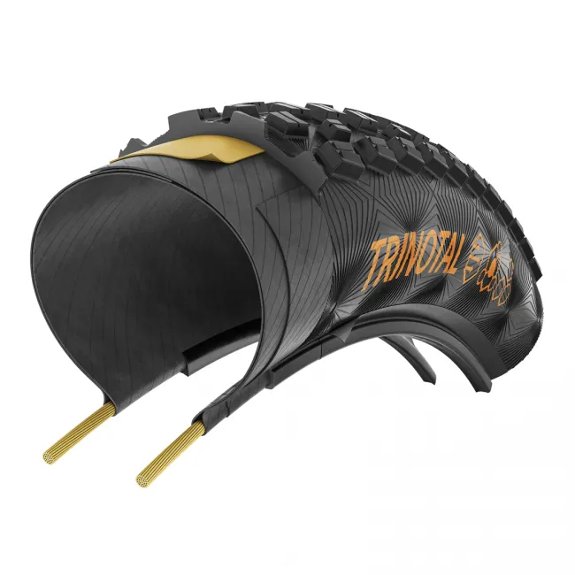 Anvelopa pliabila Continental Trinotal Trail Grip 60-584 (27.5 X 2.40) Grip comp, Tubeless Ready, black/black