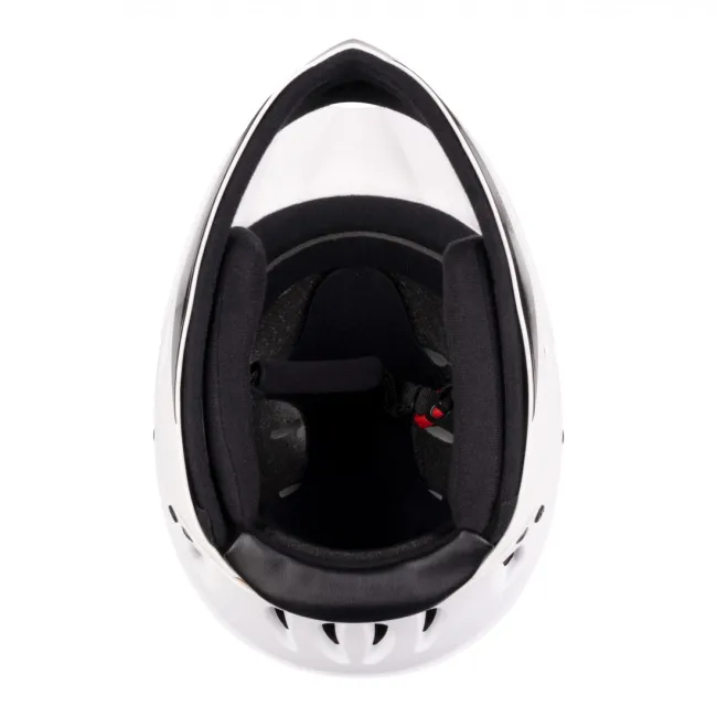 Casca Force Downhill Junior, alb mat S/M
