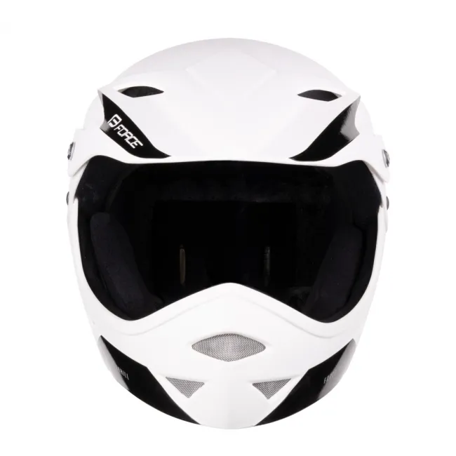 Casca Force Downhill Junior, alb mat S/M