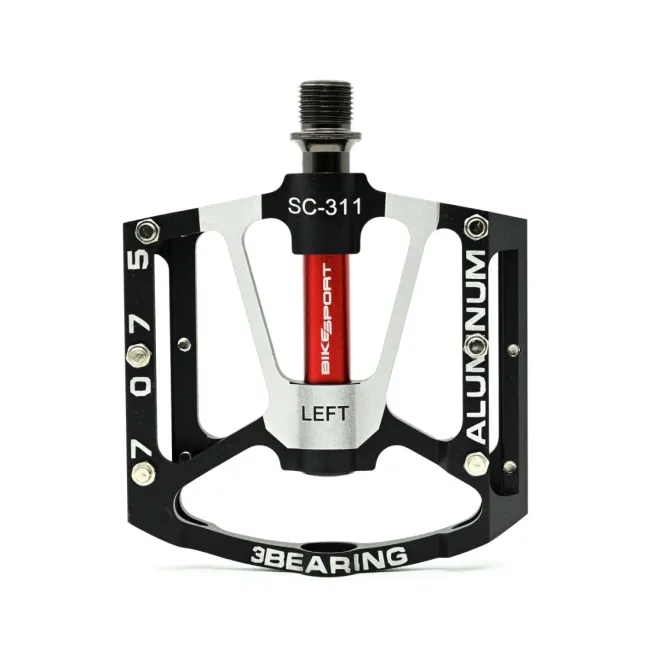 Pedale Bikesport West Biking Aluminiu CNC cu 3 rulmenti