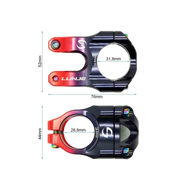 Pipa EWPM-002 31.8mm negru/rosu