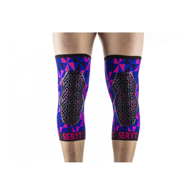 Protectii genunchi Seryt Arlecchino Pink Blue L/XL