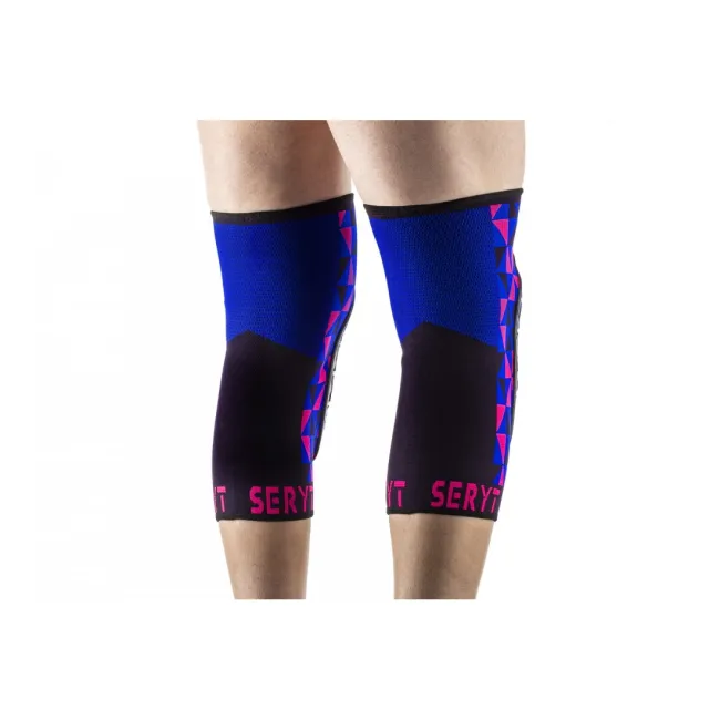 Protectii genunchi Seryt Arlecchino Pink Blue S