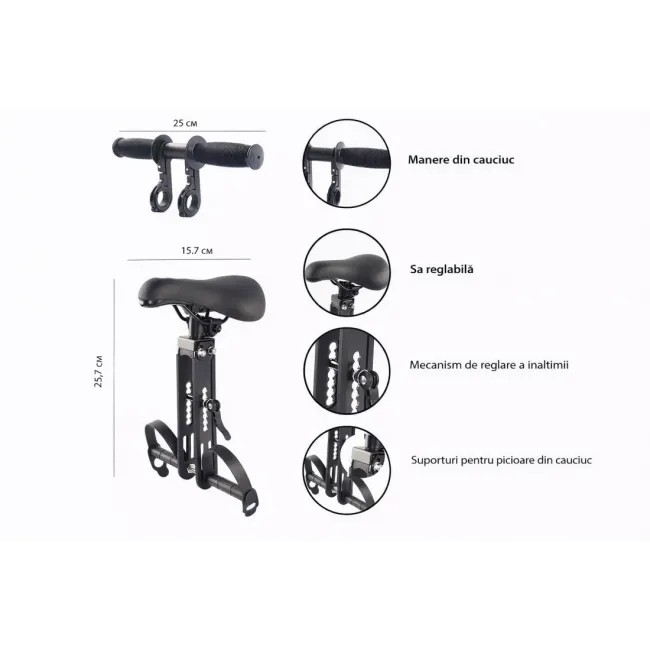 Scaun pentru copii Bikesport cu prindere pe cadru