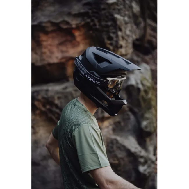 Casca Force Venom Downhill Black L-XL (57-61 cm)