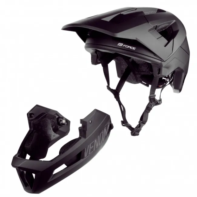 Casca Force Venom Downhill Black L-XL (57-61 cm)