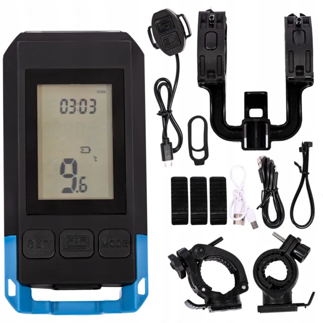 Ciclocomputer si lumina fata Fivestars Compu Light CBL-100