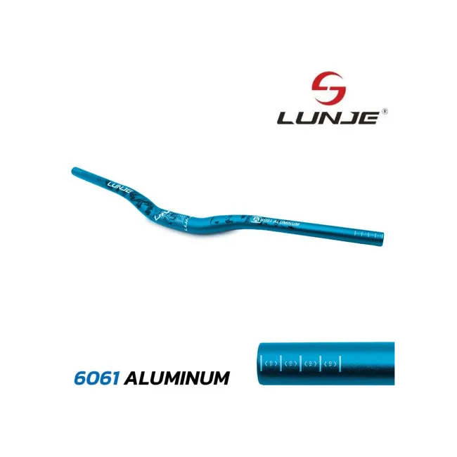 Ghidon 720mm cu rise 25mm negru-albastru