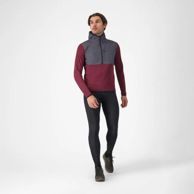 Hanorac Castelli UNLTD Roam Hoodie Visiniu/Gri XL