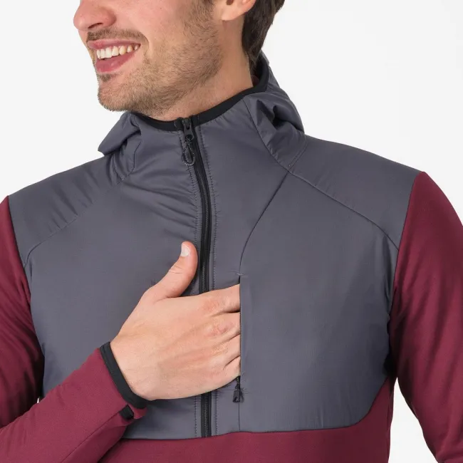 Hanorac Castelli UNLTD Roam Hoodie Visiniu/Gri XXXL