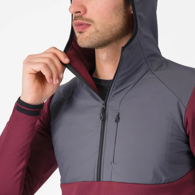 Hanorac Castelli UNLTD Roam Hoodie Visiniu/Gri XXXL