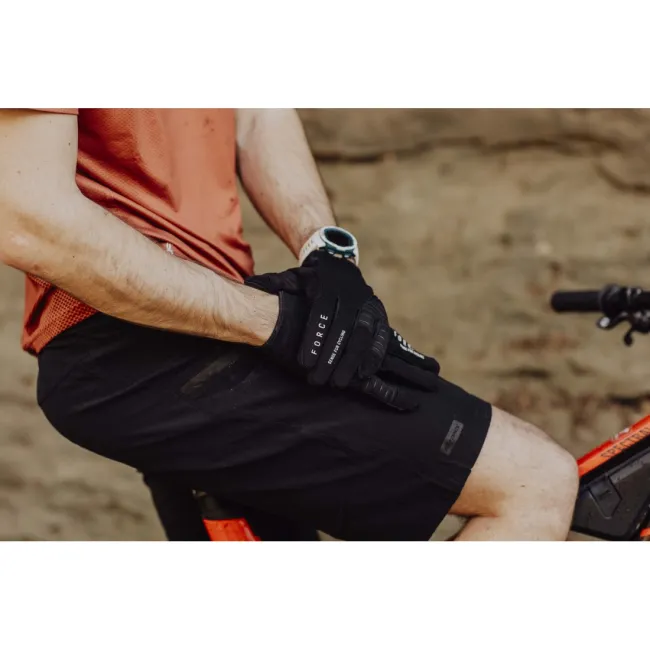 Pantaloni Scurti Force Mount MTB Negri XL