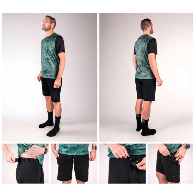 Pantaloni Scurti Force Rebel MTB Negri XXXL