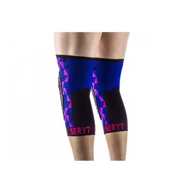 Protectii genunchi Seryt Arlecchino Pink Blue L/XL