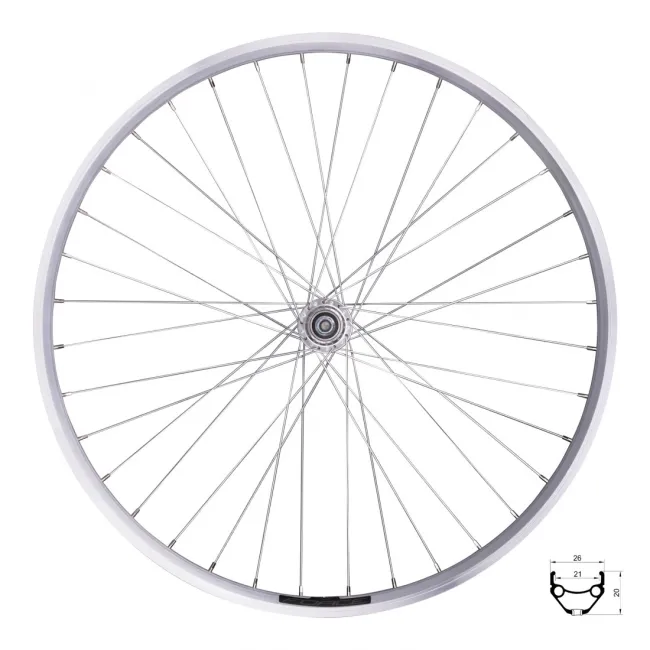 Roata spate Force Prime 26 559x21 Argintie 36h