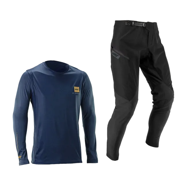 Bluza si Pantaloni Leatt Ride Kit MTB 1.0 Galaxy Blue M