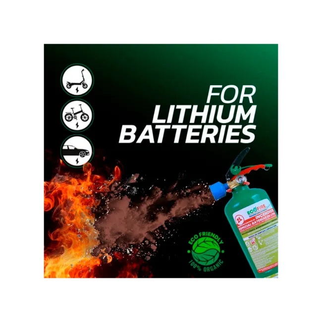 Extinctor dielectric pentru baterii Litiu