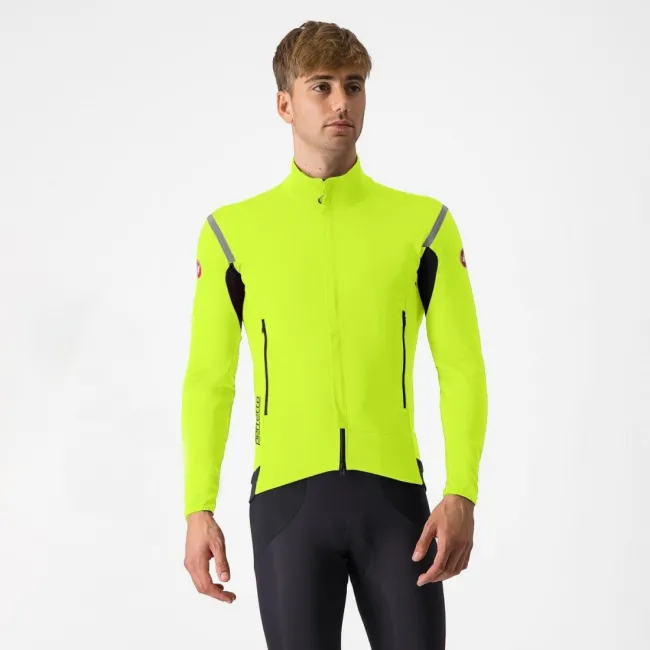 Jacheta Castelli Perfetto RoS 2 Galben Fluo/Argintiu Reflex S