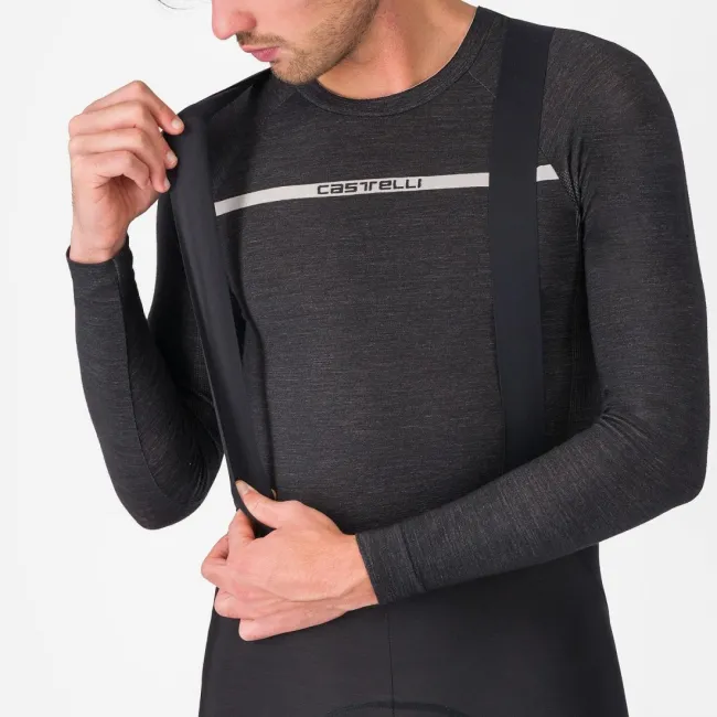 Pantaloni lungi cu bretele Castelli Competizione Negri XL