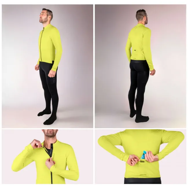Bluza Force Endless cu maneca lunga fluo S