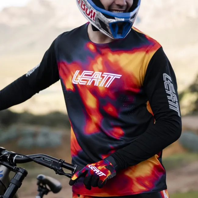 Tricou Leatt MTB Gravity 8.0 Heatmap Red L