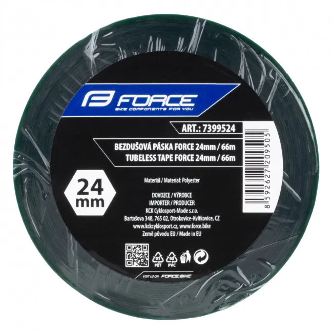 Banda tubeless Force 24mm x 66m, verde