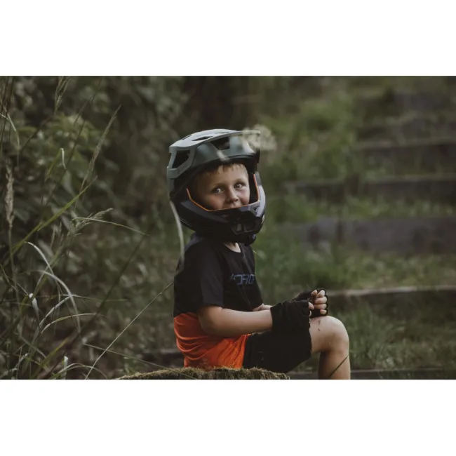 Casca Force DROP downhill, verde-negru XS-S