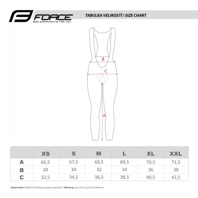 Pantaloni cu bretele si bazon Force Bright negri L