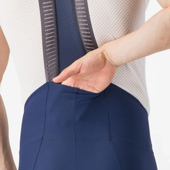 Pantaloni scurti cu bretele Castelli Espresso 2, pentru barbati, albastru belgian M