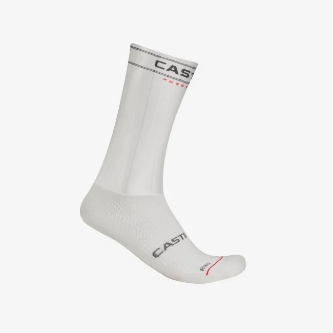Sosete Castelli Fast Feet 4, unisex, alb L/XL, 40-43