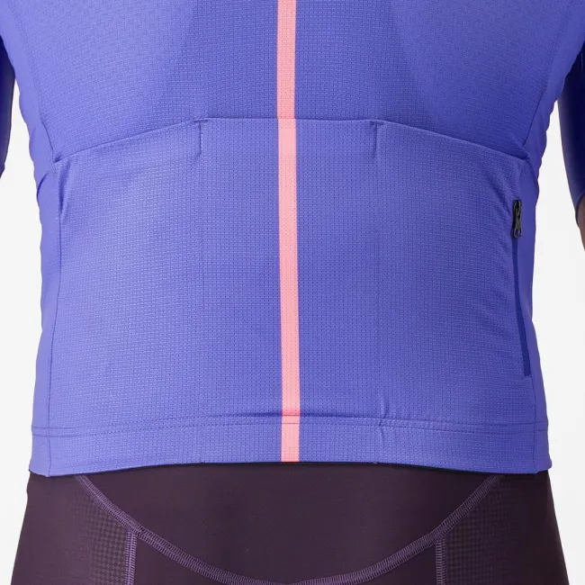Tricou cu maneca scurta Castelli Drittone Logo, pentru barbati, violet/roz giro XL