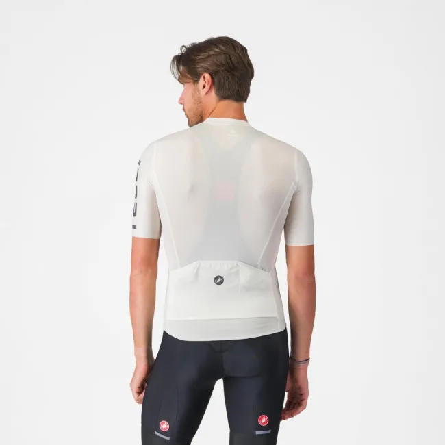 Tricou cu maneca scurta Castelli Entrata Apex, pentru barbati, alb/gri inchis M