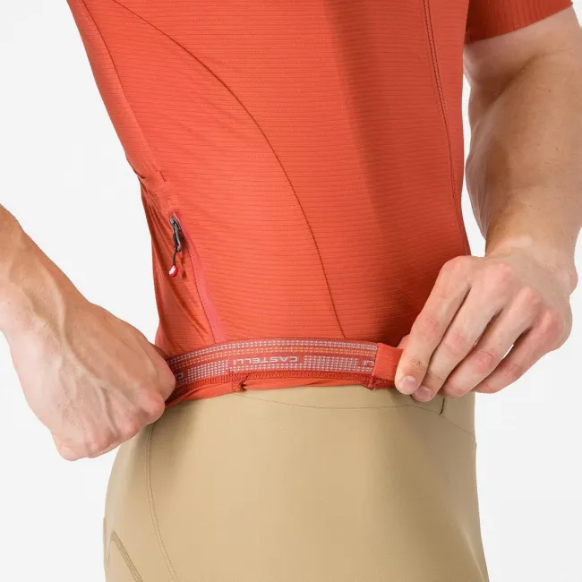 Tricou cu maneca scurta Castelli Espresso 2, pentru barbati, paprika XL