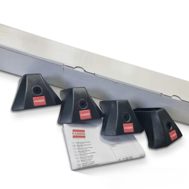 Bare transversale pentru Skoda Octavia berlina generatia 3 (5E), model 2012 - 2019, Fabbri Viva 12 ALU, sistem cu prindere pe plafon normal, aluminiu, argintiu