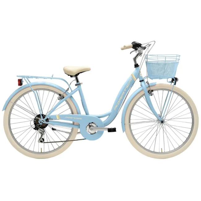Bicicleta Adriatica Panda 26 Lady 6V Albastru Deschis 42 cm